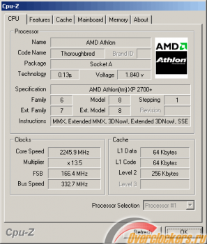 Разгон Athlon 2400+ до 2800+